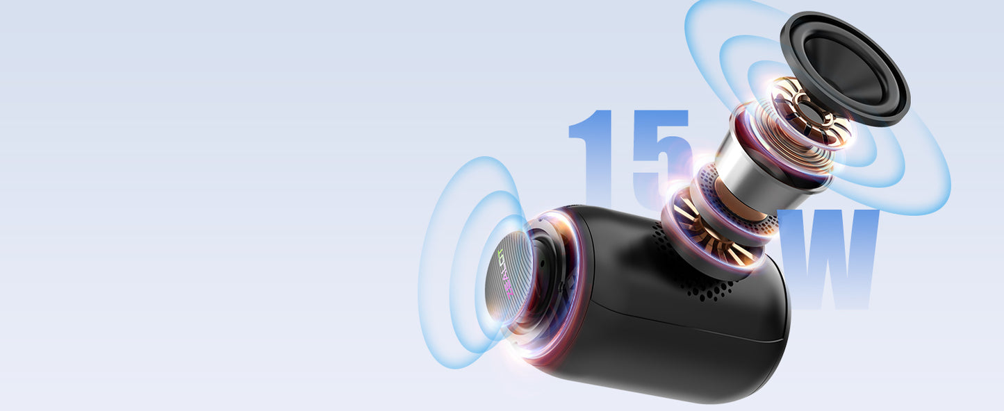 ZEALOT S32 , Enceinte Bluetooth, Mini Haut-Parleur, Bluetooth 5.2 Enceinte sans Fil, Enceintes Portables, IPX5 Étanche, Autonomie 8hrs/Mains Libres Téléphone/Support AUX&TF/Lanière Portable - Sonoa
