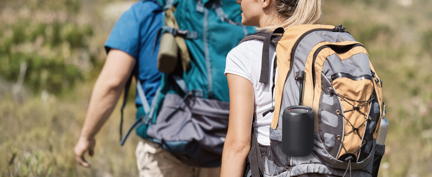 ZEALOT S32 , Enceinte Bluetooth, Mini Haut-Parleur, Bluetooth 5.2 Enceinte sans Fil, Enceintes Portables, IPX5 Étanche, Autonomie 8hrs/Mains Libres Téléphone/Support AUX&TF/Lanière Portable - Sonoa
