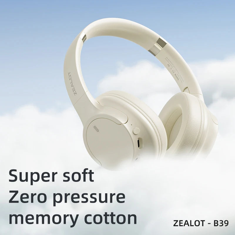 Casque ZEALOT B39 , Casque sans fil , casque léger pliable stéréo HiFi, basses profondes pour salle de sport - Sonoa