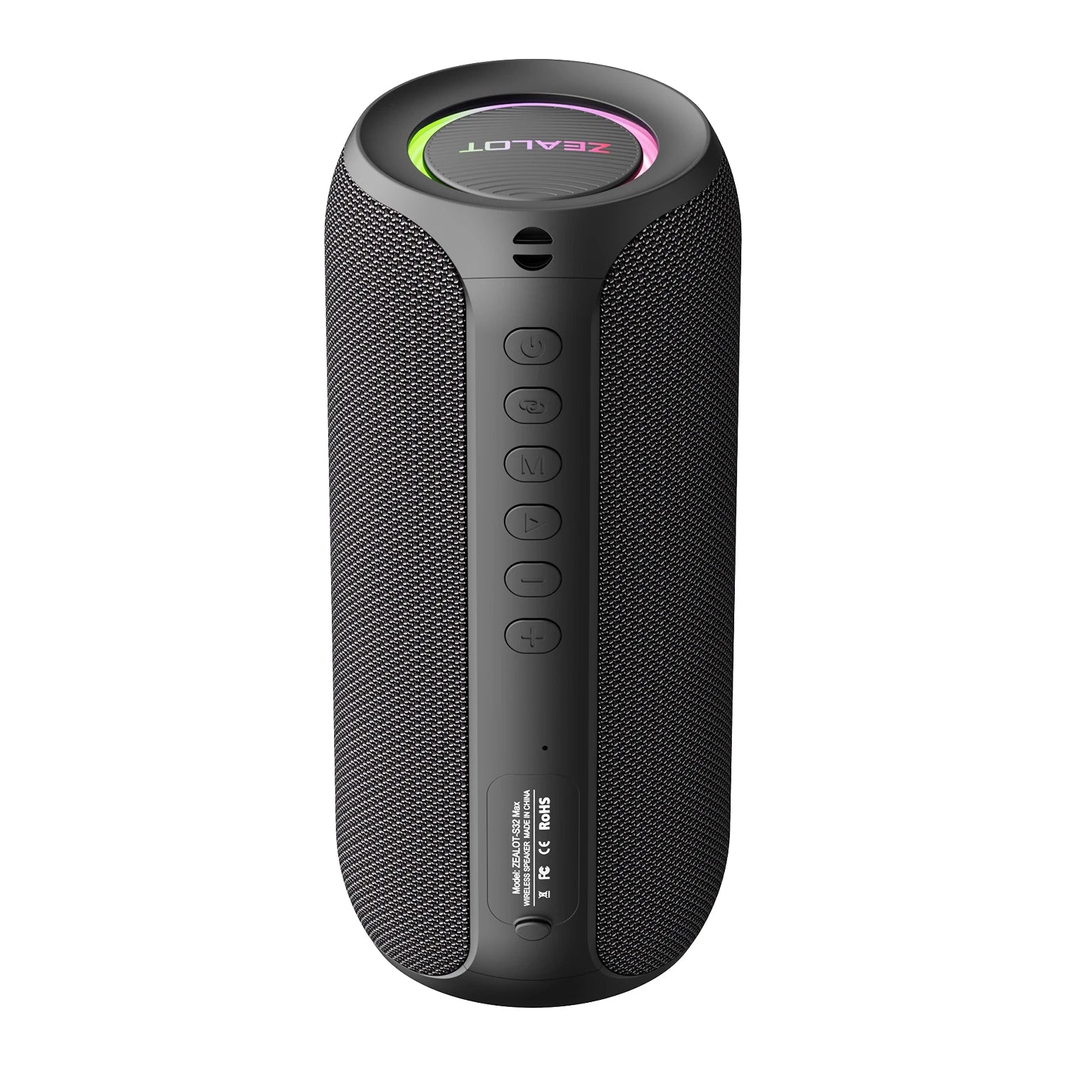 ZEALOT S32 Max IPX4 , Enceinte d'extérieur étanche avec son puissant de 20 W, basses puissantes, éclairage de couleurs variées, enceinte portable - Sonoa