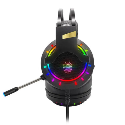 Kimio — casque de jeu stéréo K3, oreillettes avec microphone anti-bruit, couvre-oreilles doux respirantes, lumière LED, contrôle du Volume - Sonoa