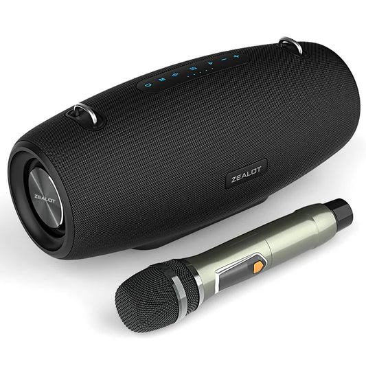 ZEALOT S67 , Enceinte Haut-parleurs portable, haut-parleur karaoké avec un Microphone, amplificateur de voix, micro Portable, parfait pour les enfants et les adultes