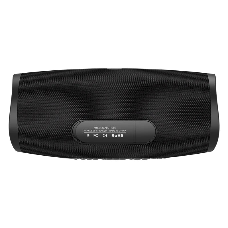 ZEALOT S56 , Enceinte Bluetooth, 40W (60W crête) Haut - Parleur Portable avec Technologie Bassup, IPX6 Imperméable, Bluetooth 5.2, Batterie 8000mAh, Stéréo, EQ, Haut - Parleur pour Parti, Plage, Camping - Sonoa