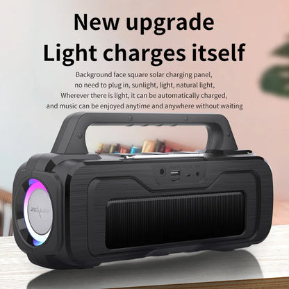 Zealot P2, Enceinte étanche , 40W, sans fil, haut-parleur d'extérieur, Portable, colonne de musique, système de karaoké, caisson de basses avec TF, AUX FM, IPX5