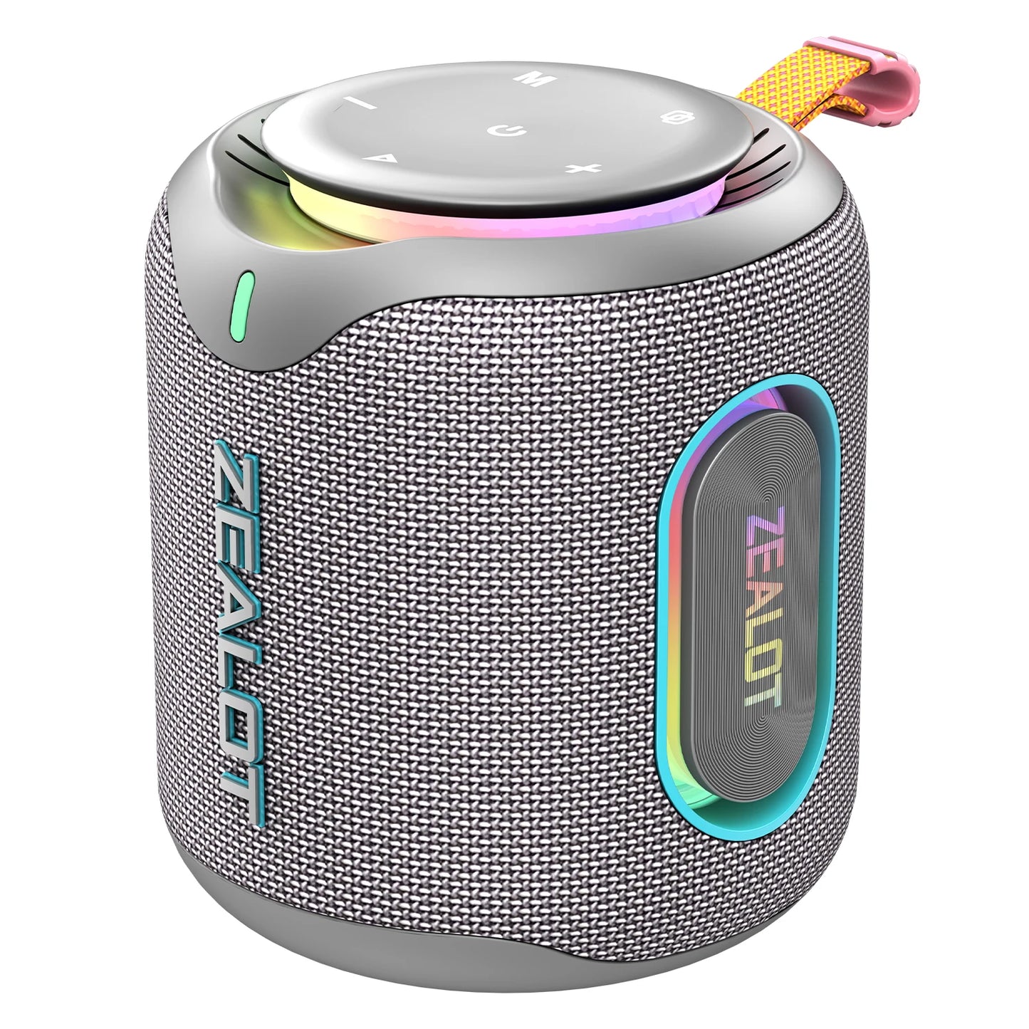 ZEALOT M1 30W , Enceinte portable basses profondes lumières RVB colorées, IPX6 étanche, appariement TWS pour l'extérieur/fête/voyage, idées cadeaux