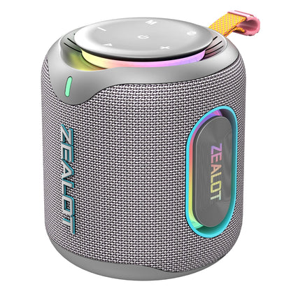 ZEALOT M1 30W , Enceinte portable basses profondes lumières RVB colorées, IPX6 étanche, appariement TWS pour l'extérieur/fête/voyage, idées cadeaux