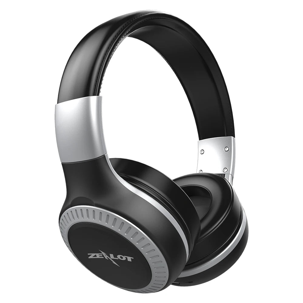 ZEALOT B20 Wireless Headphones with Built-in Mic, Original, Deep Bass, for Mobile Phone, PC, Soft and Lightweight Earbuds