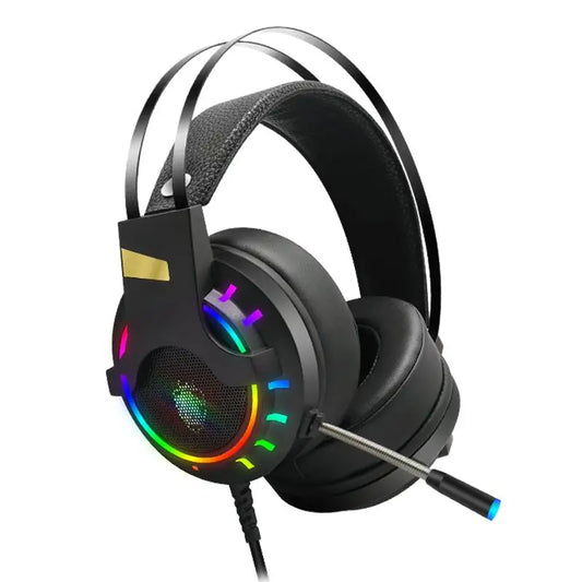 Kimio — casque de jeu stéréo K3, oreillettes avec microphone anti-bruit, couvre-oreilles doux respirantes, lumière LED, contrôle du Volume - Sonoa
