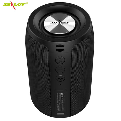 ZEALOT S32 , Enceinte Haut-parleur sans fil Bluetooth pour l'extérieur, mini caisson de basses audio, prend en charge le Bluetooth/la carte TF/le disque U/AUX-IN, plusieurs modes de lecture, noir - Sonoa