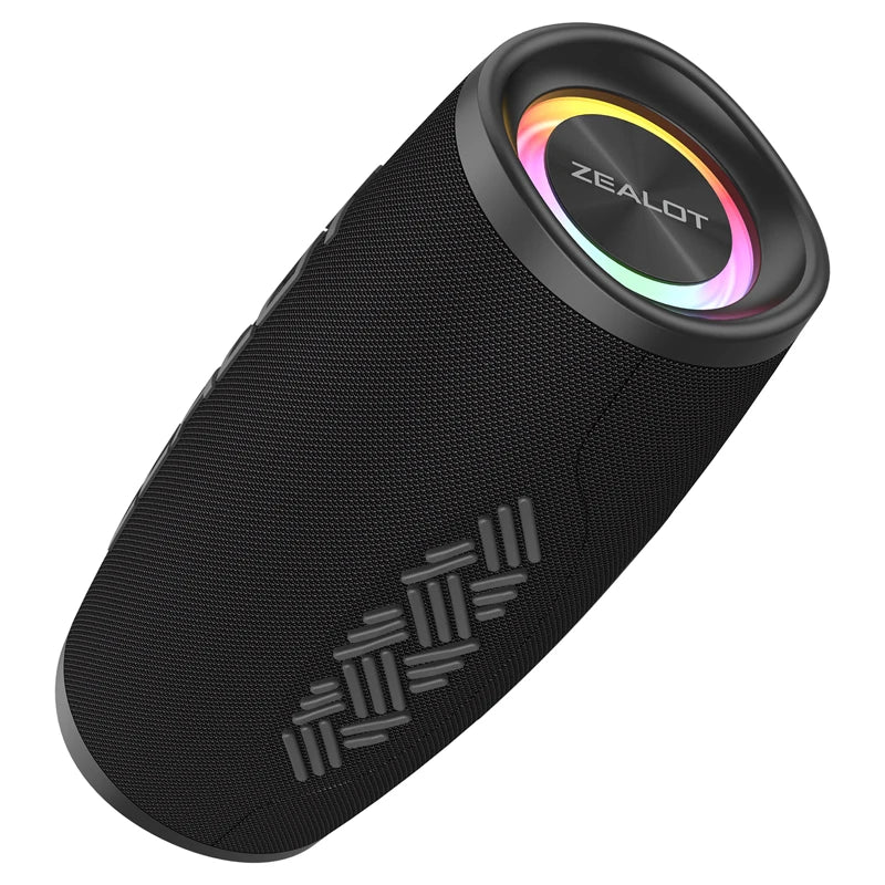 ZEALOT S56 , Enceinte Bluetooth, 40W (60W crête) Haut - Parleur Portable avec Technologie Bassup, IPX6 Imperméable, Bluetooth 5.2, Batterie 8000mAh, Stéréo, EQ, Haut - Parleur pour Parti, Plage, Camping - Sonoa