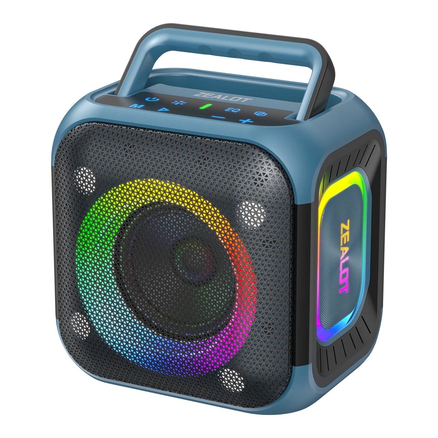 ZEALOT PT01 30W Haut-parleur portable avec lumières Son stéréo Haut-parleur étanche IPX6 avec poignée, idéla pour la maison,faire la fête, l'extérieur, les voyages