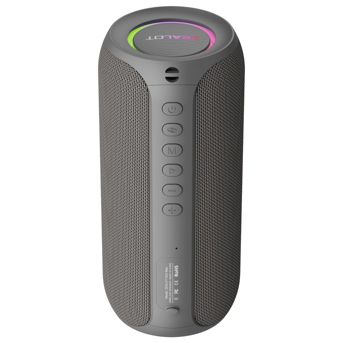 ZEALOT S32 Max IPX4 , Enceinte d'extérieur étanche avec son puissant de 20 W, basses puissantes, éclairage de couleurs variées, enceinte portable - Sonoa