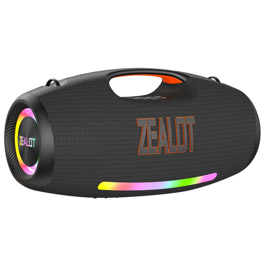 ZEALOT S89 , Enceinte haut-parleur 250W Portable IPX6 haut-parleur extérieur étanche prise en charge des basses profondes EQ/lumières RVB/TWS/TF/AUX/USB - Sonoa