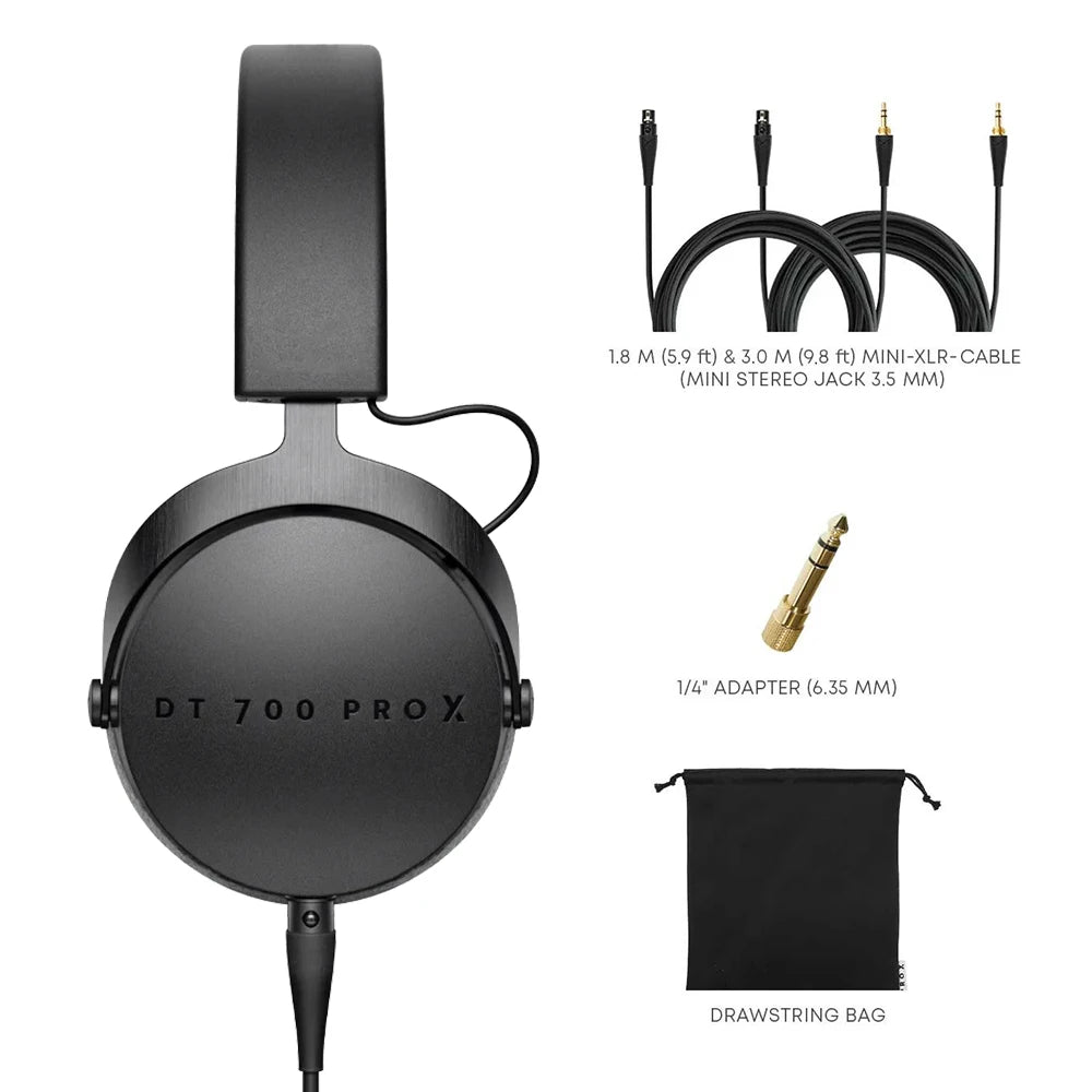 Beyerdynamic DT 700 Pro X , Casque de Studio fermé pour l’Enregistrement et Le Monitoring sur Tous Les appareils Mobiles