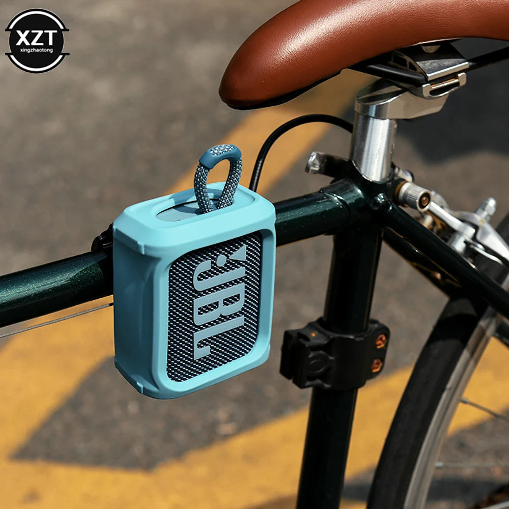 Speaker Protective Holder for JBL GO3, Protective Case, Portable Strap Holder GO 3, Speaker Storage Shell, Outdoor Stand