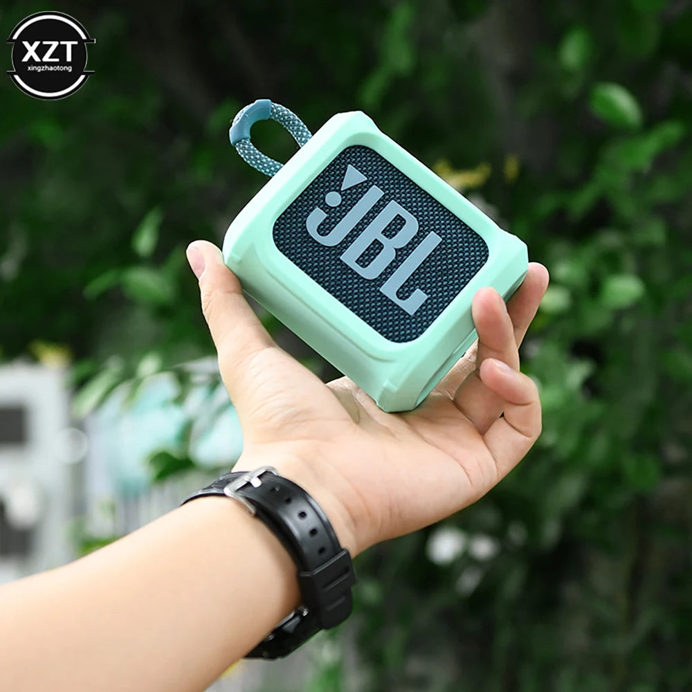 Speaker Protective Holder for JBL GO3, Protective Case, Portable Strap Holder GO 3, Speaker Storage Shell, Outdoor Stand