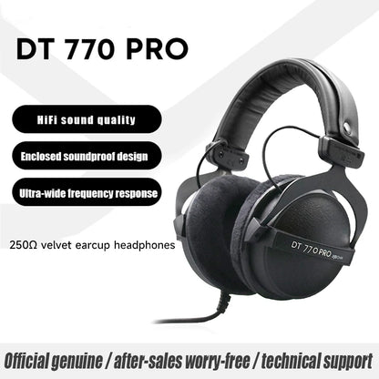 beyerdynamic DT 770 PRO Black édition. Casque de studio de qualité supérieure,iéal pour enregistrement studio ou radio