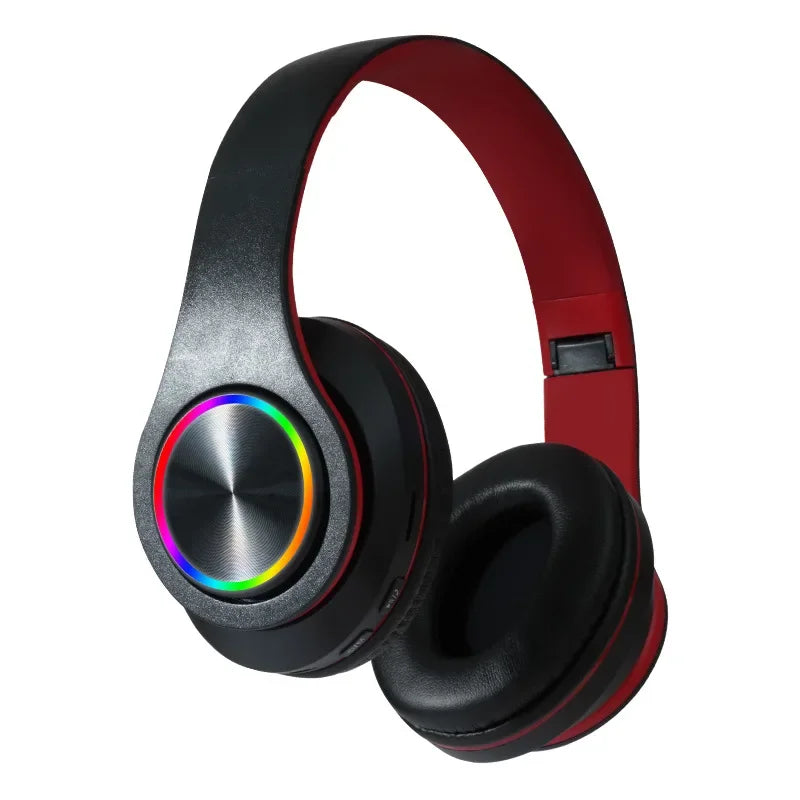 Wireless Bluetooth Headphones, HiFi Stereo Headset, USB Earphone with Mic Support, SD Card, FM for iPhone, Samsung Phone, PC