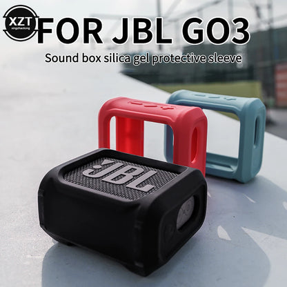 Speaker Protective Holder for JBL GO3, Protective Case, Portable Strap Holder GO 3, Speaker Storage Shell, Outdoor Stand