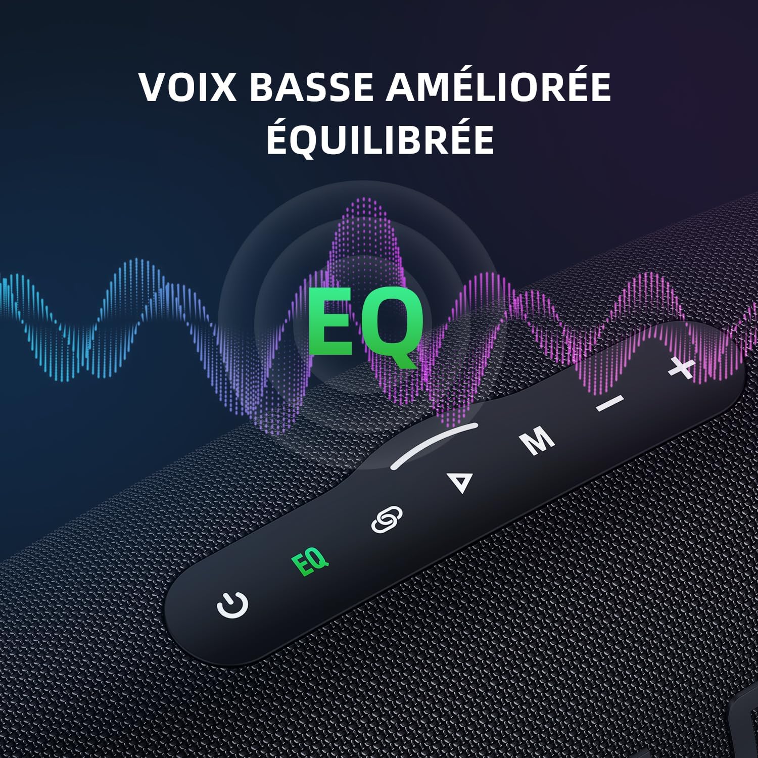 ZEALOT S56 , Enceinte Bluetooth, 40W (60W crête) Haut - Parleur Portable avec Technologie Bassup, IPX6 Imperméable, Bluetooth 5.2, Batterie 8000mAh, Stéréo, EQ, Haut - Parleur pour Parti, Plage, Camping - Sonoa